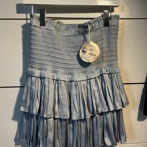 Iight blue smocked skirt never worn